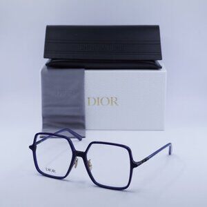 Dior MINI CD O S7F 7400 Square 55mm Eyeglasses - Shiny Blue